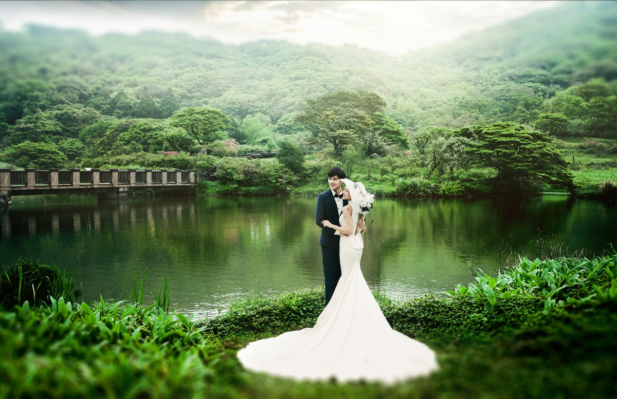 自然婚紗照,森林婚紗照,台北婚紗景點,台北拍婚紗景點,陽明山大屯自然公園