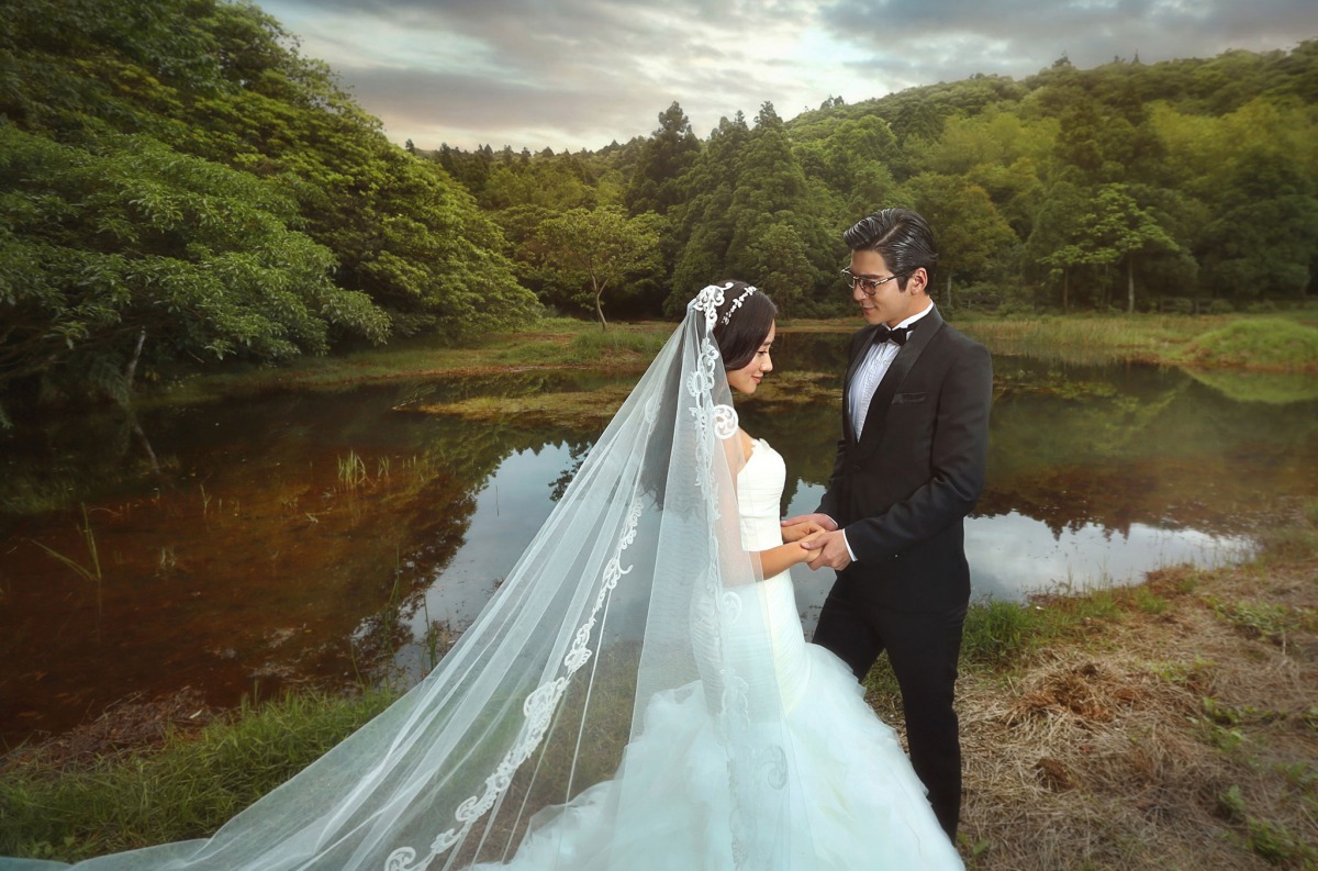 森林婚紗照,自然婚紗照,台北婚紗景點,台北拍婚紗景點,陽明山冷水坑