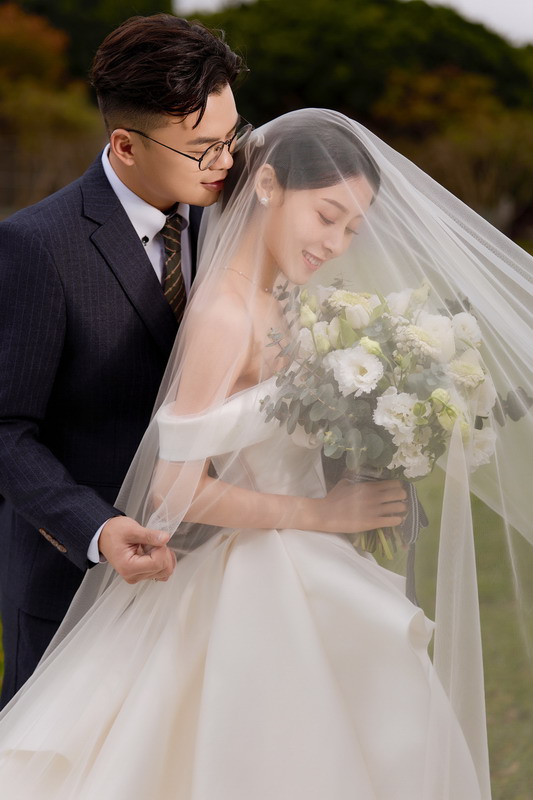 自然婚紗照,草地婚紗照,桃園婚紗推薦